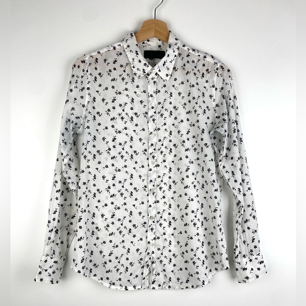 Nili Lotan Floral Shirt Cotton
